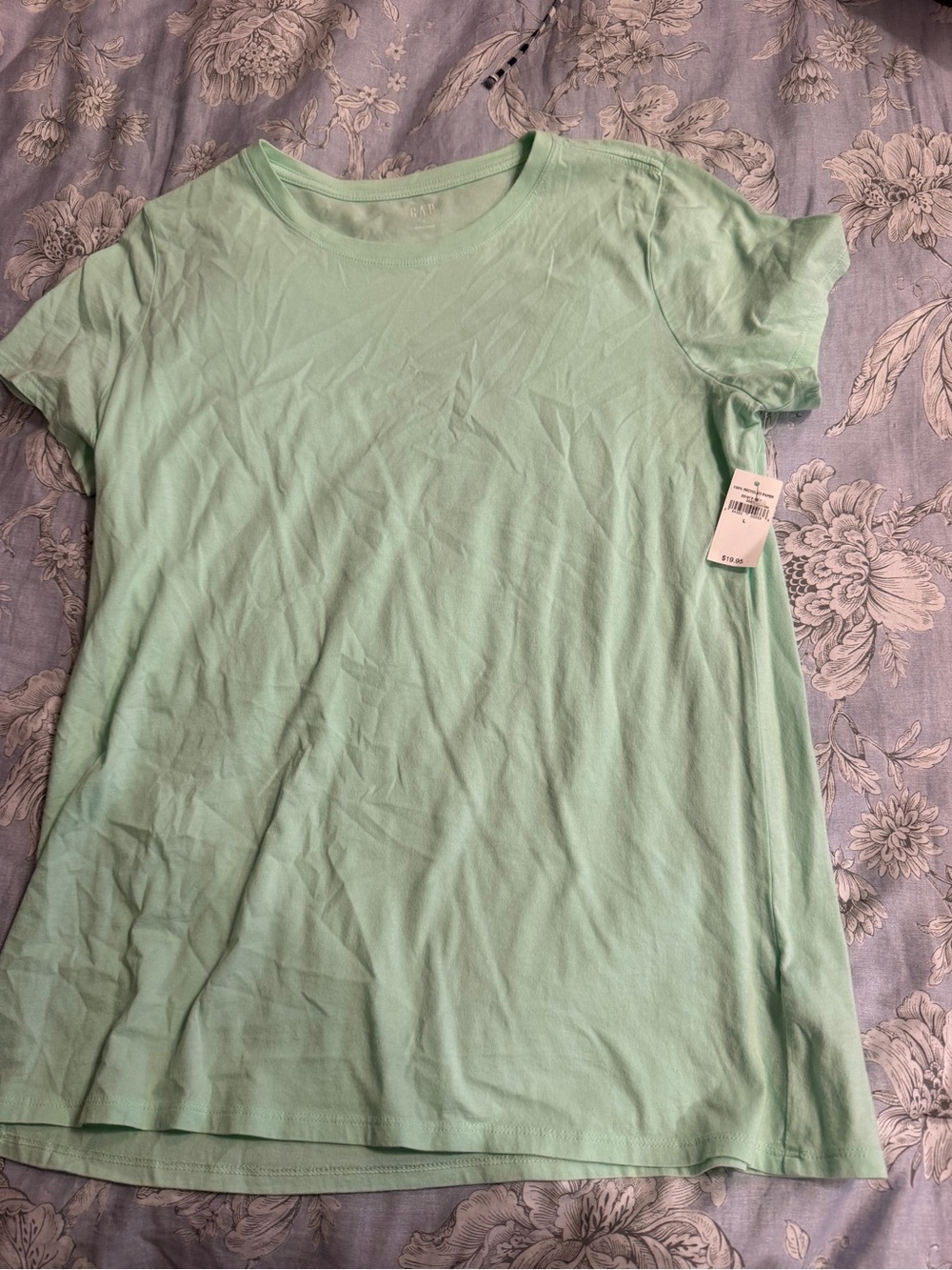 GAP Women's Short Sleeve Tee in Mint Green